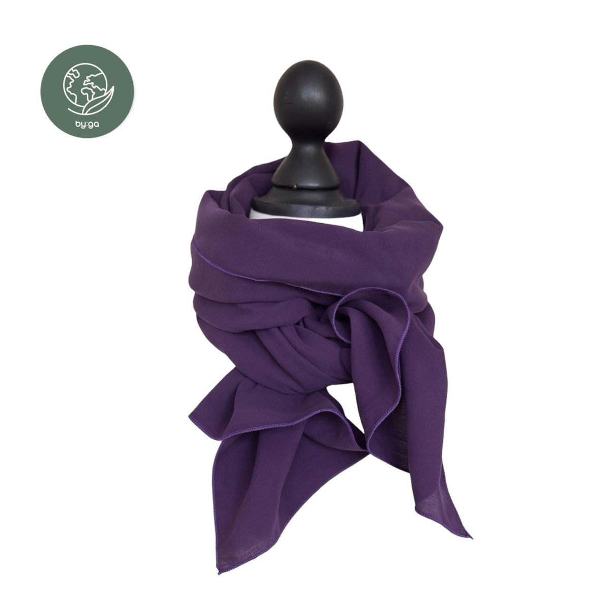 Schal uni violett