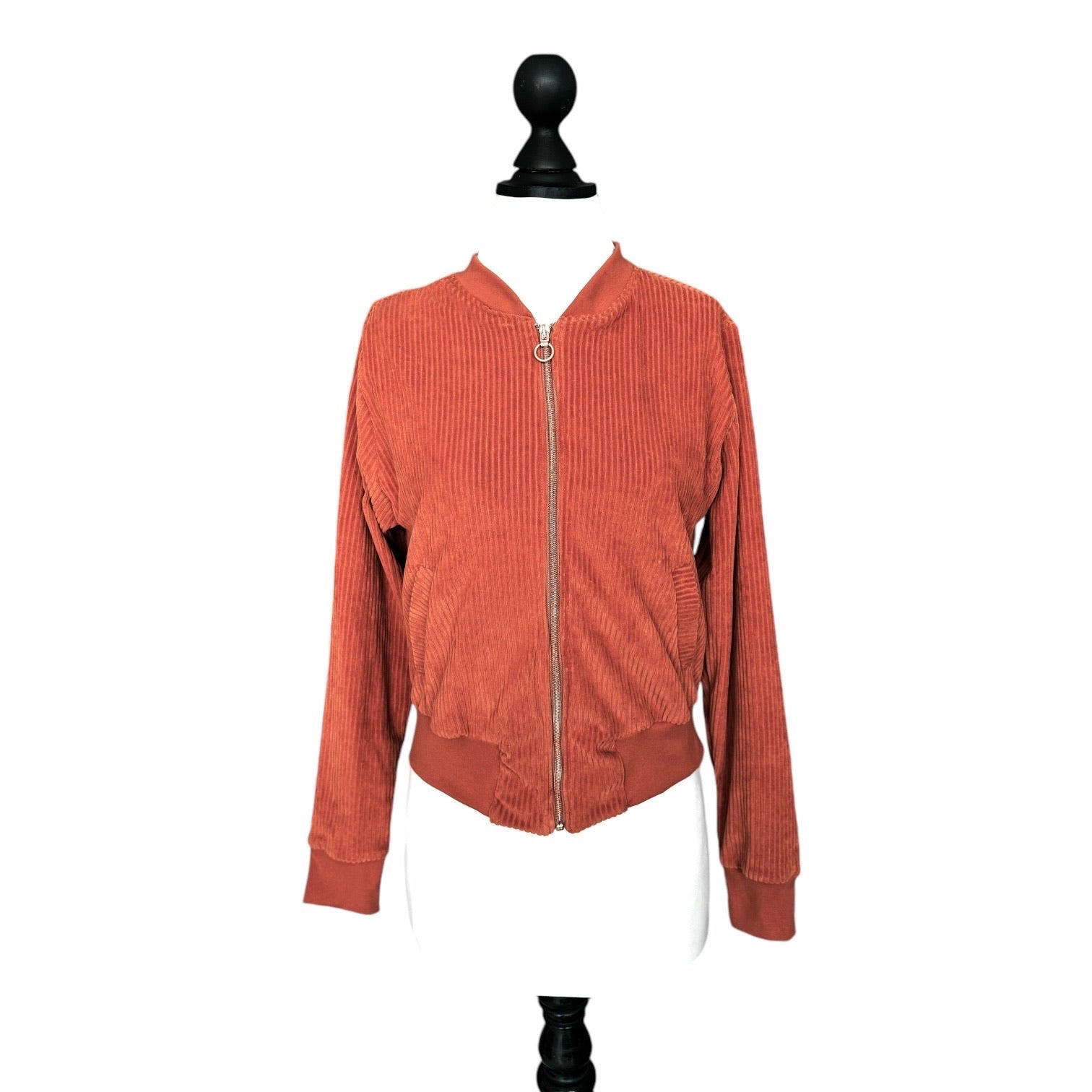 BIO Damen Blouson Cord Jersey hellrost