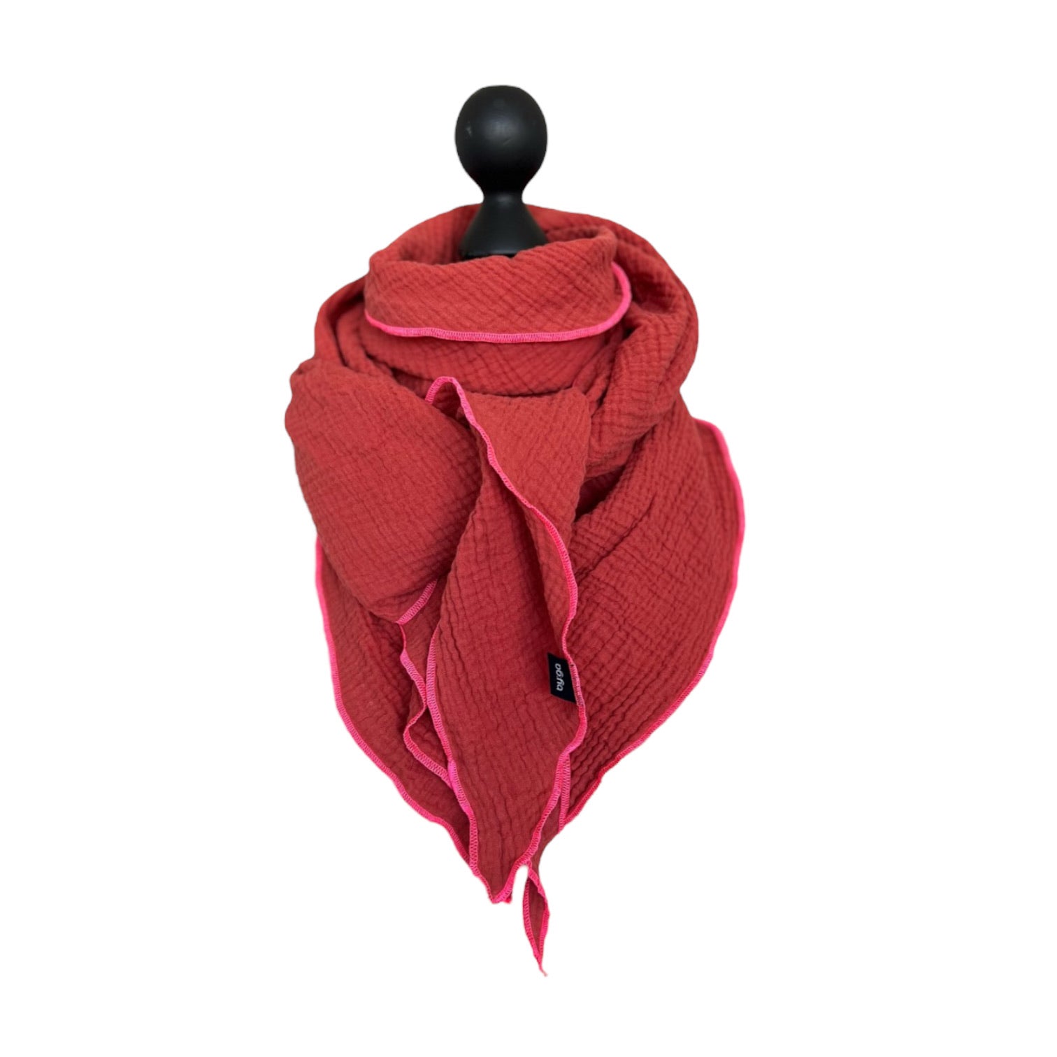 BIO Musselin Dreieckstuch terra