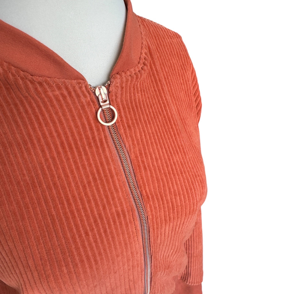 BIO Damen Blouson Cord Jersey hellrost