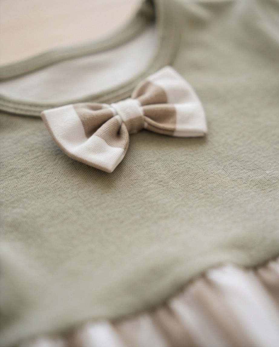 BIO Sommerkleid grün gestreift