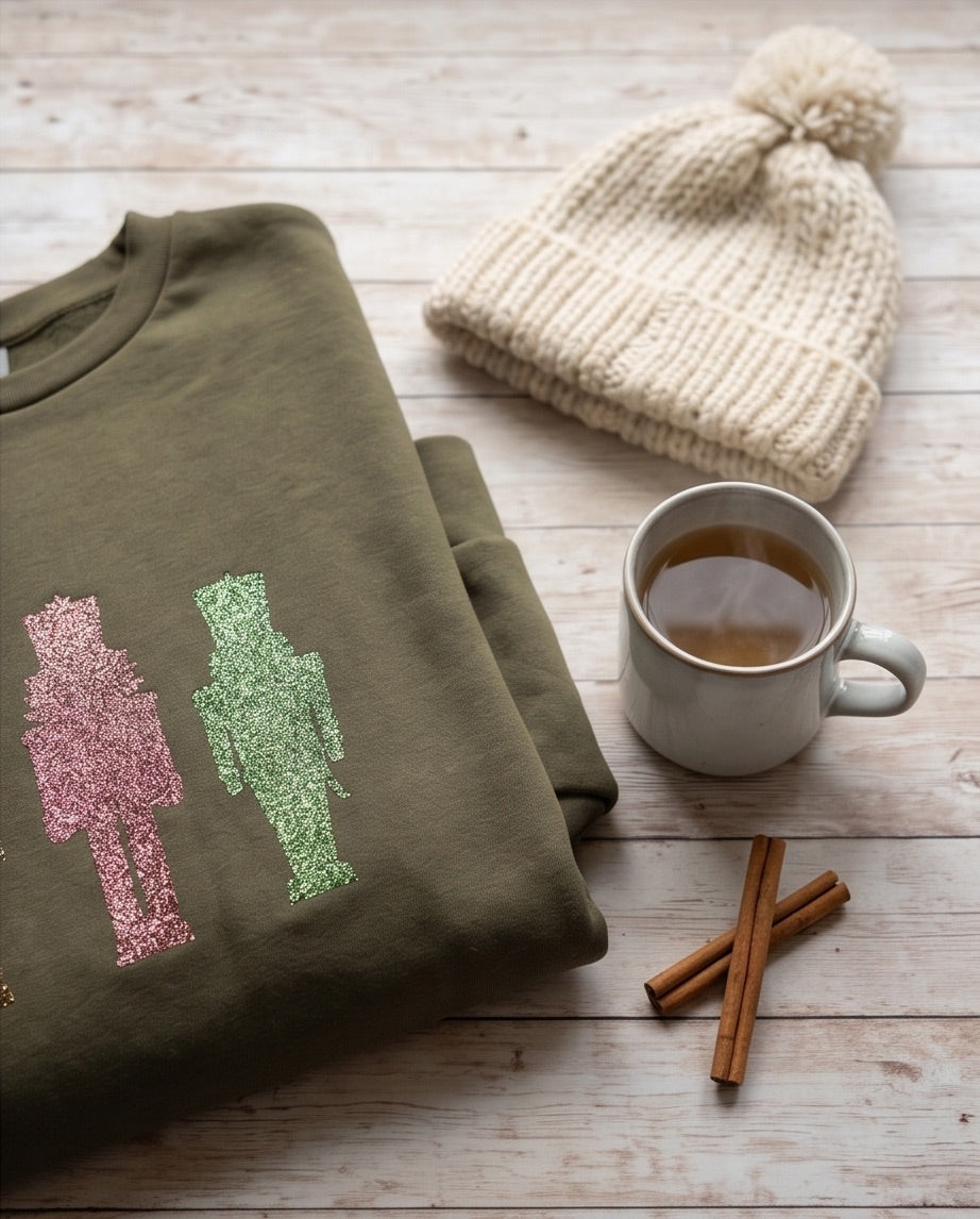 BIO Weihnachtspullover olive