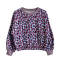Sweatpullover hellblau violett