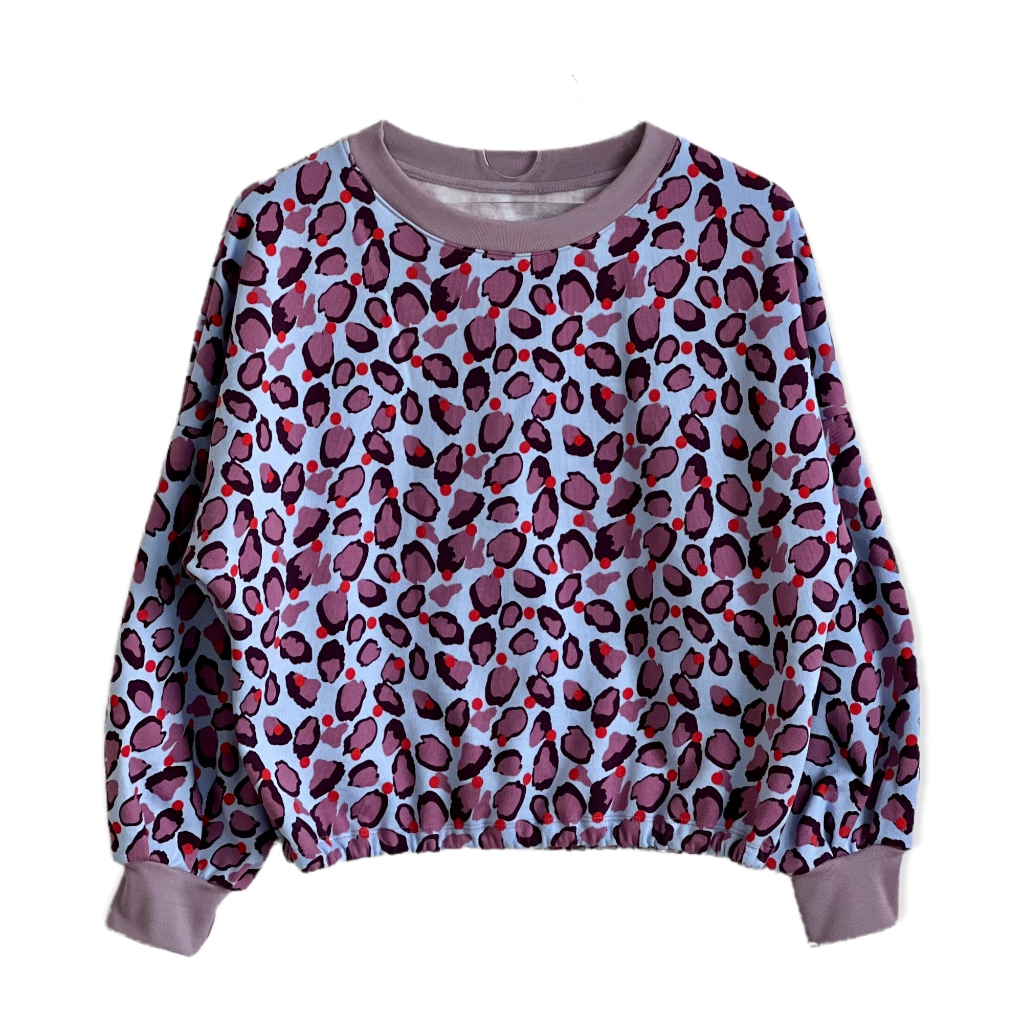 Sweatpullover hellblau violett