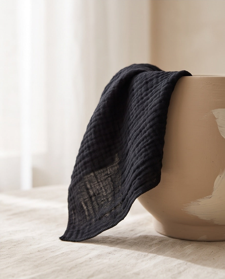 BIO Kuscheltuch Nuschi schwarz