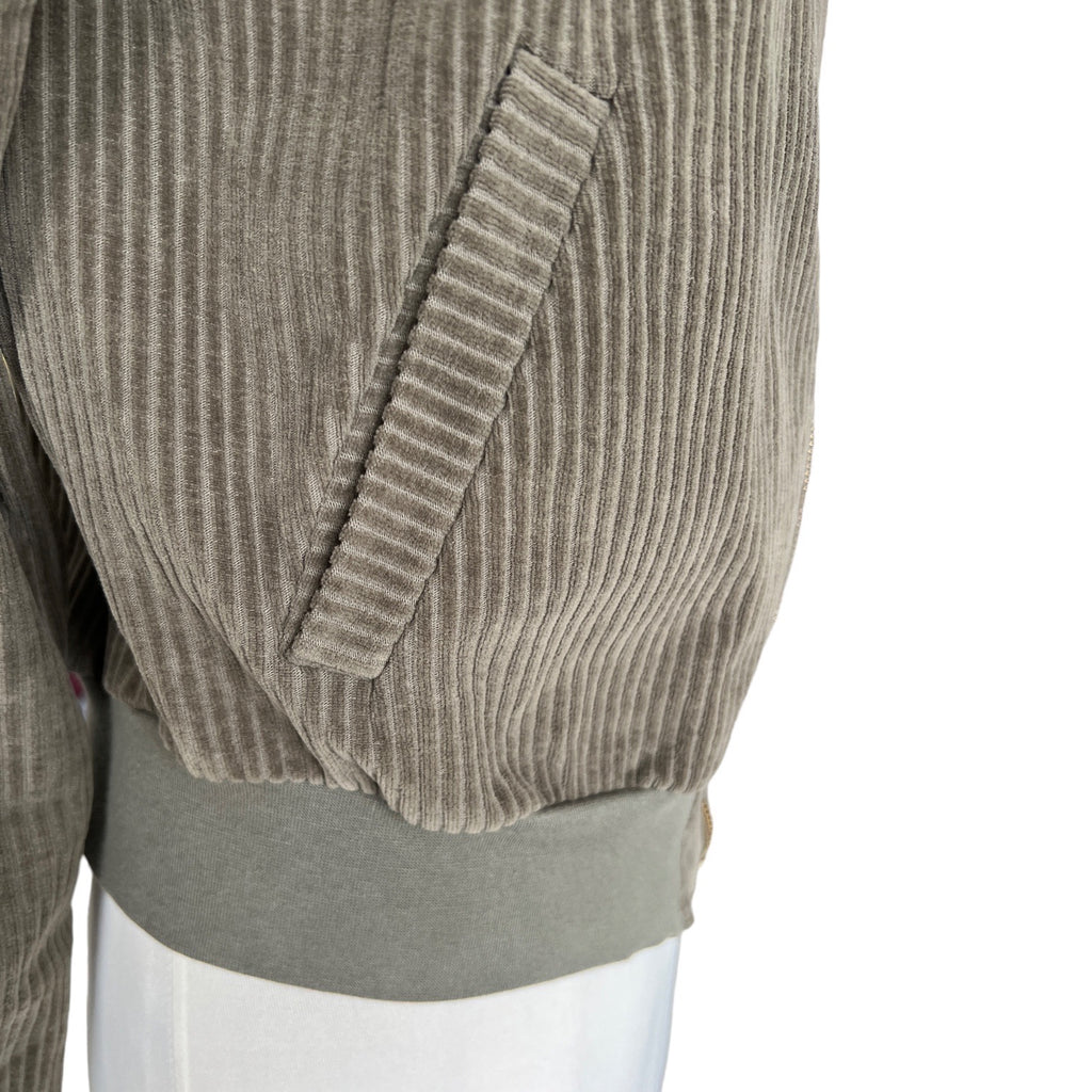 BIO Damen Blouson Cord Jersey khaki