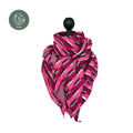 Bio Jacquard Dreieckstuch Pfeile pink