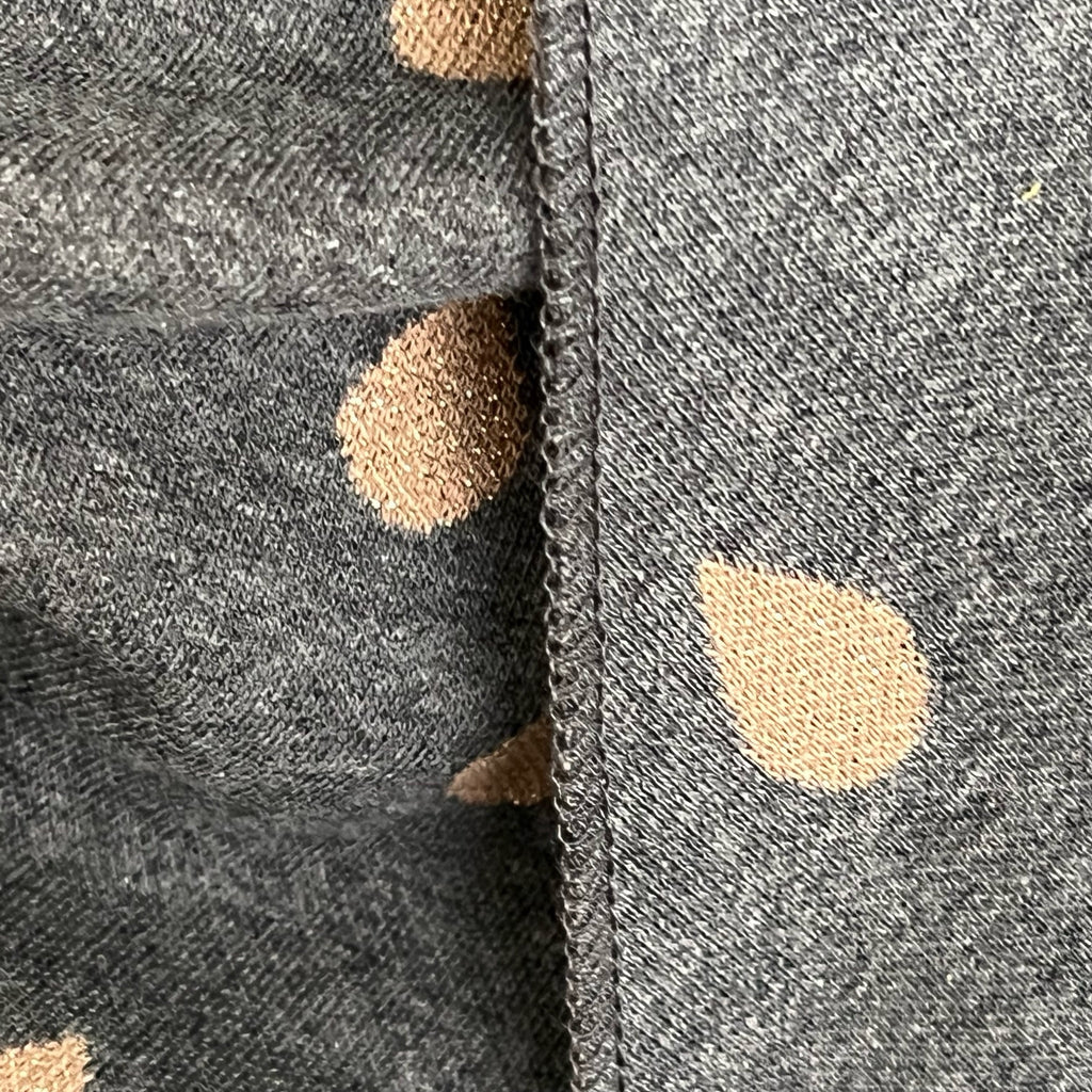 Bio Jacquard Dreieckstuch Tropfen dunkelgrau