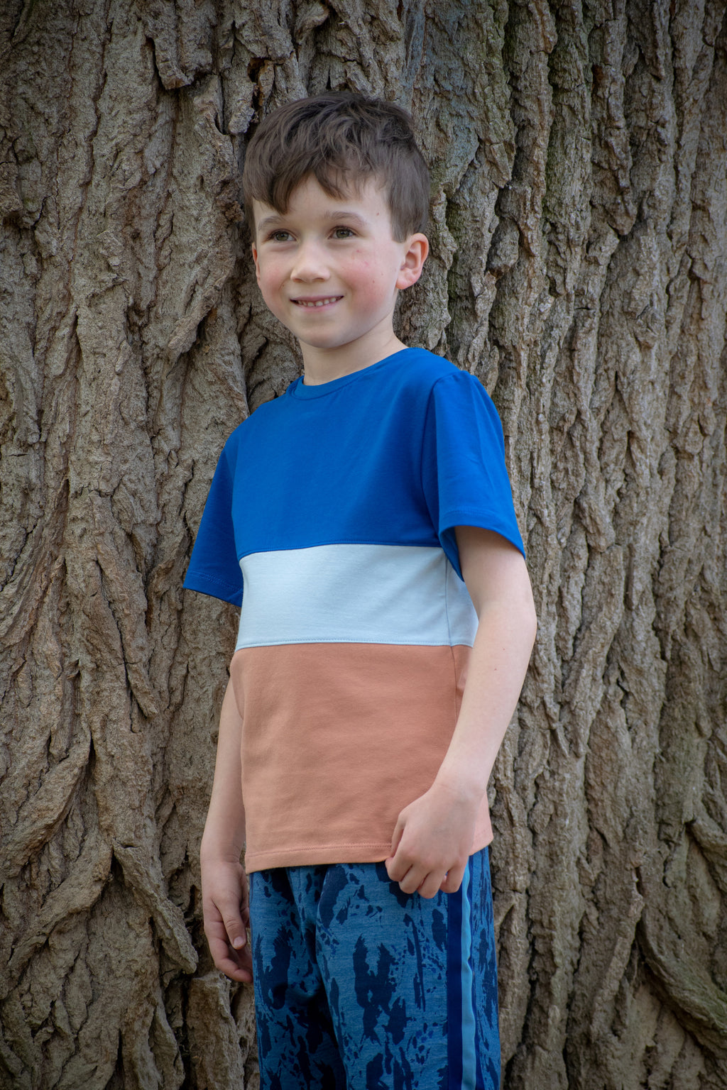 BIO T-Shirt blau/terra
