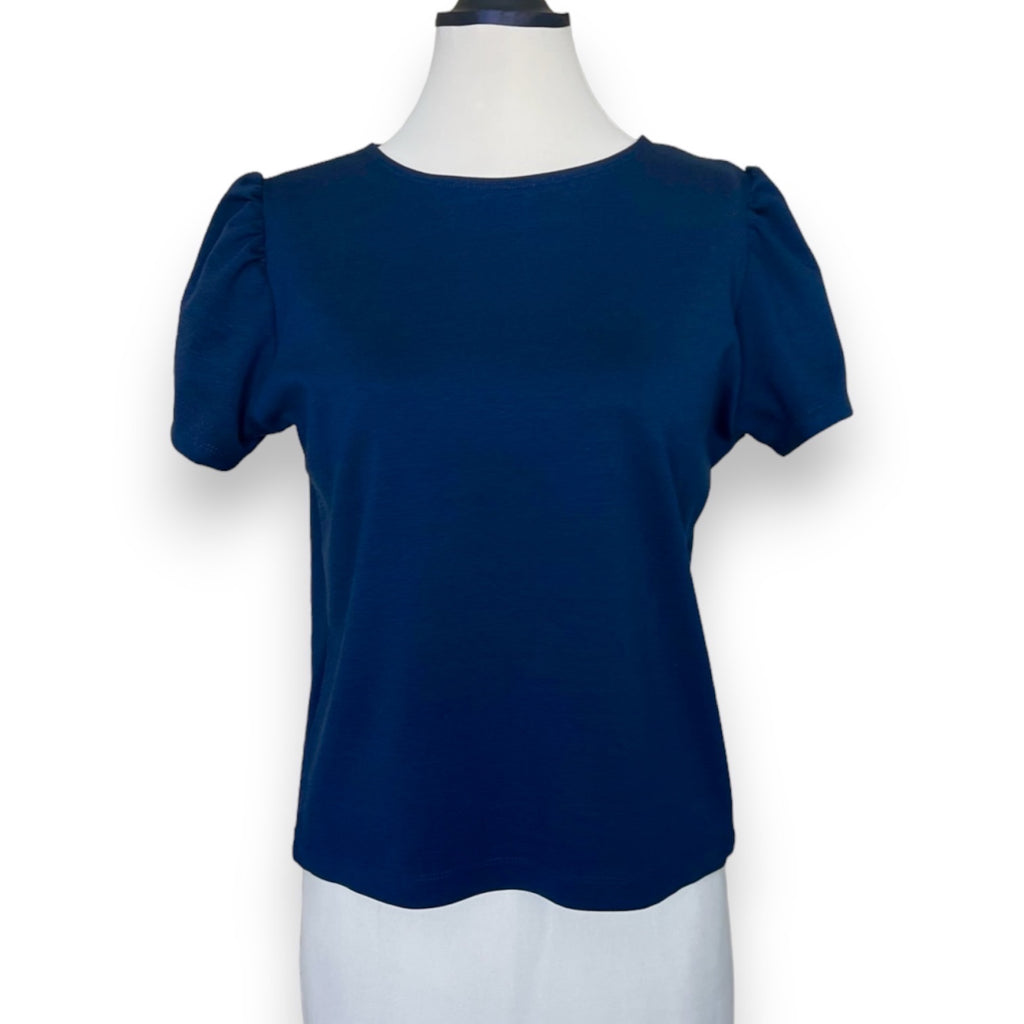 T-Shirt Puffärmel dunkelblau