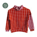 BIO Sweatpullover Grid orange