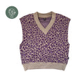 BIO Pullunder Blumen taupe violett