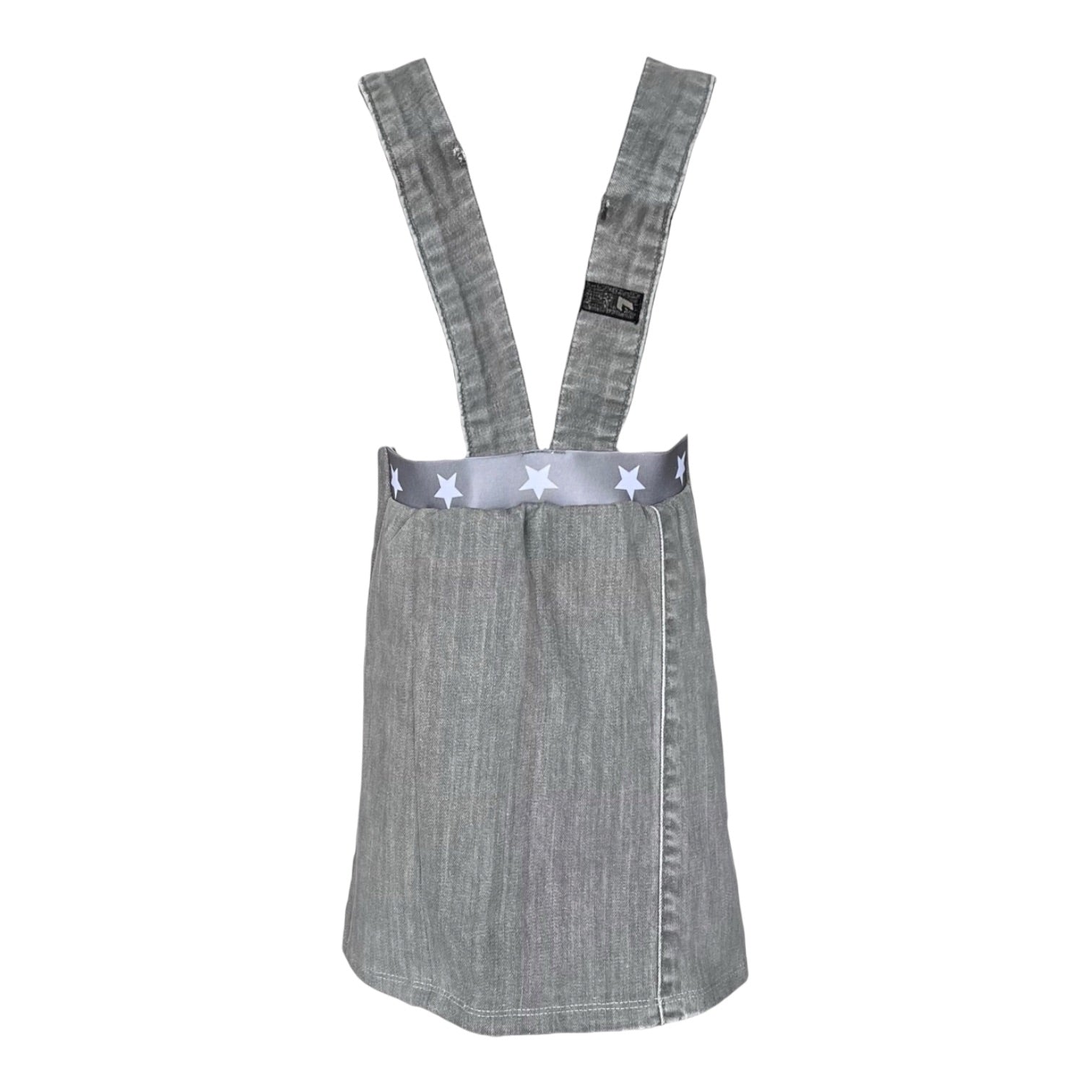 BIO Jeans Latzrock 86/92 grau