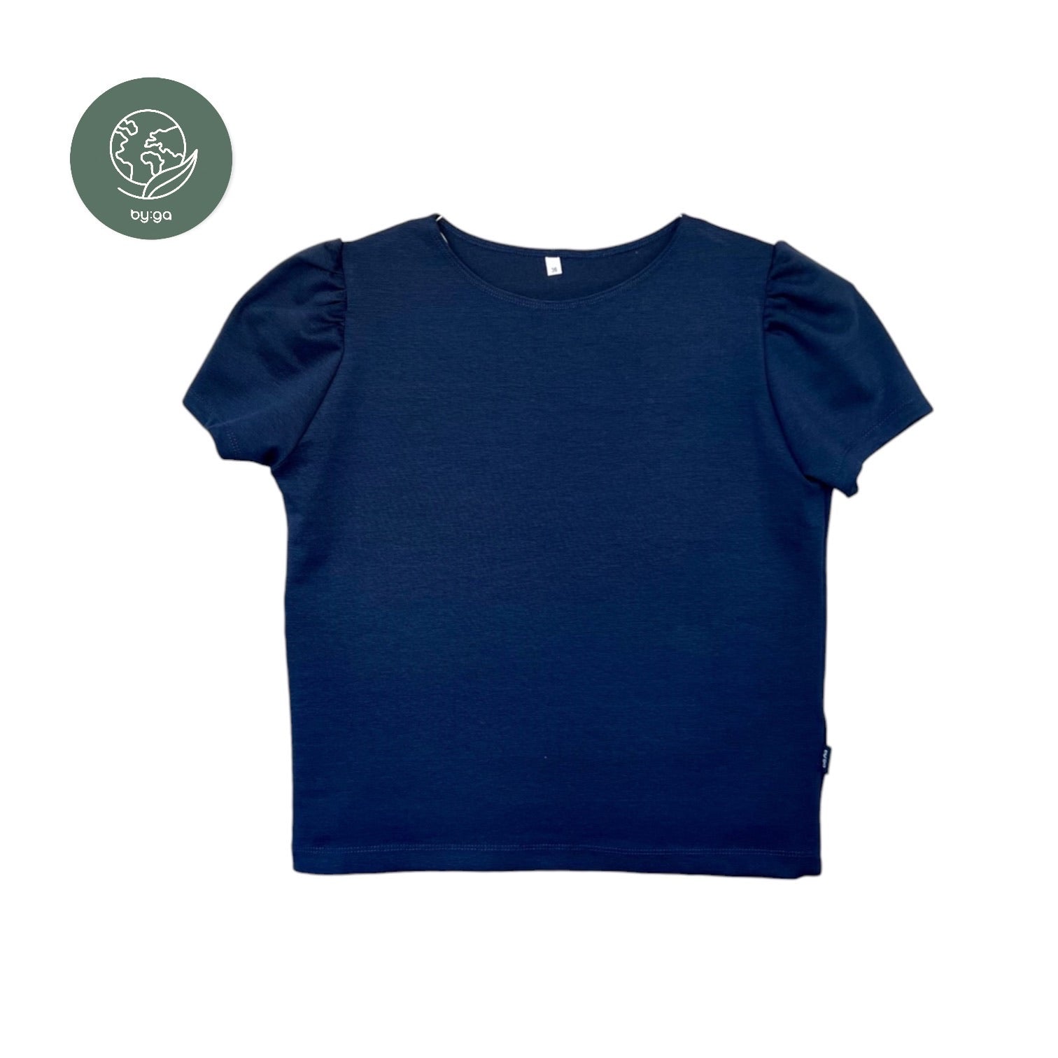 T-Shirt Puffärmel dunkelblau