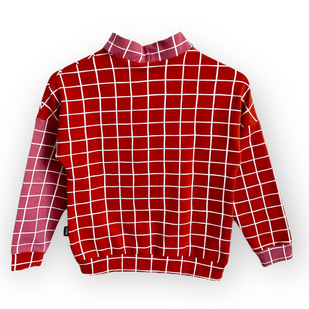BIO Sweatpullover Grid orange