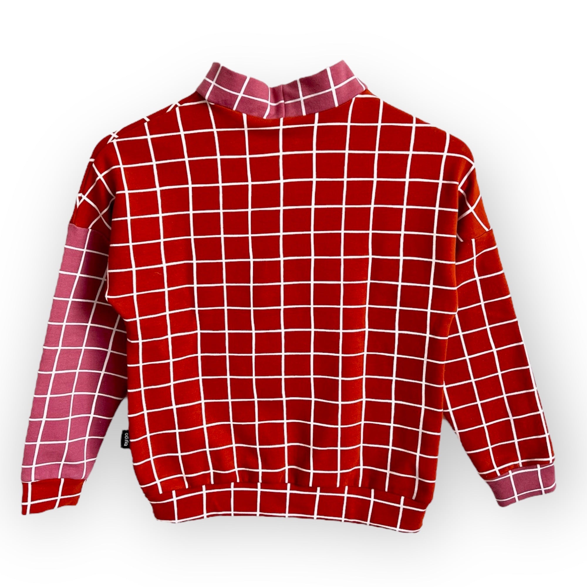 BIO Sweatpullover Grid orange