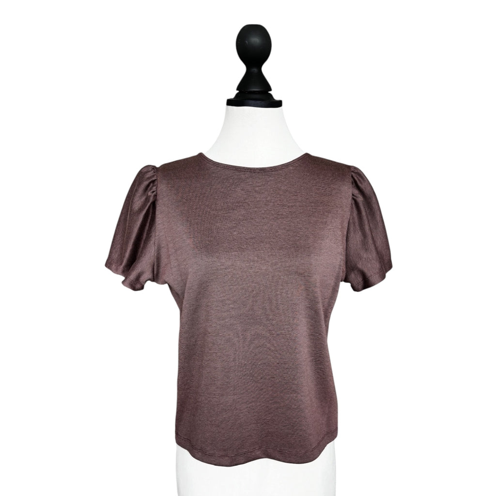 T-Shirt Puffärmel altrosa
