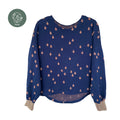 BIO Pullovershirt Tropfen, dunkelblau