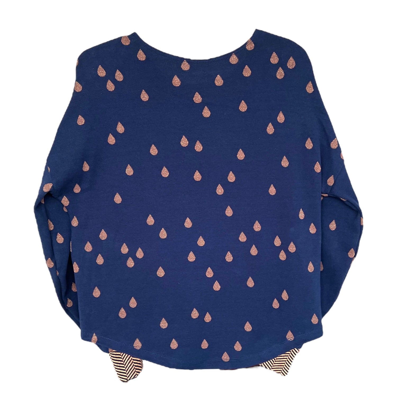 BIO Pullovershirt Tropfen, dunkelblau