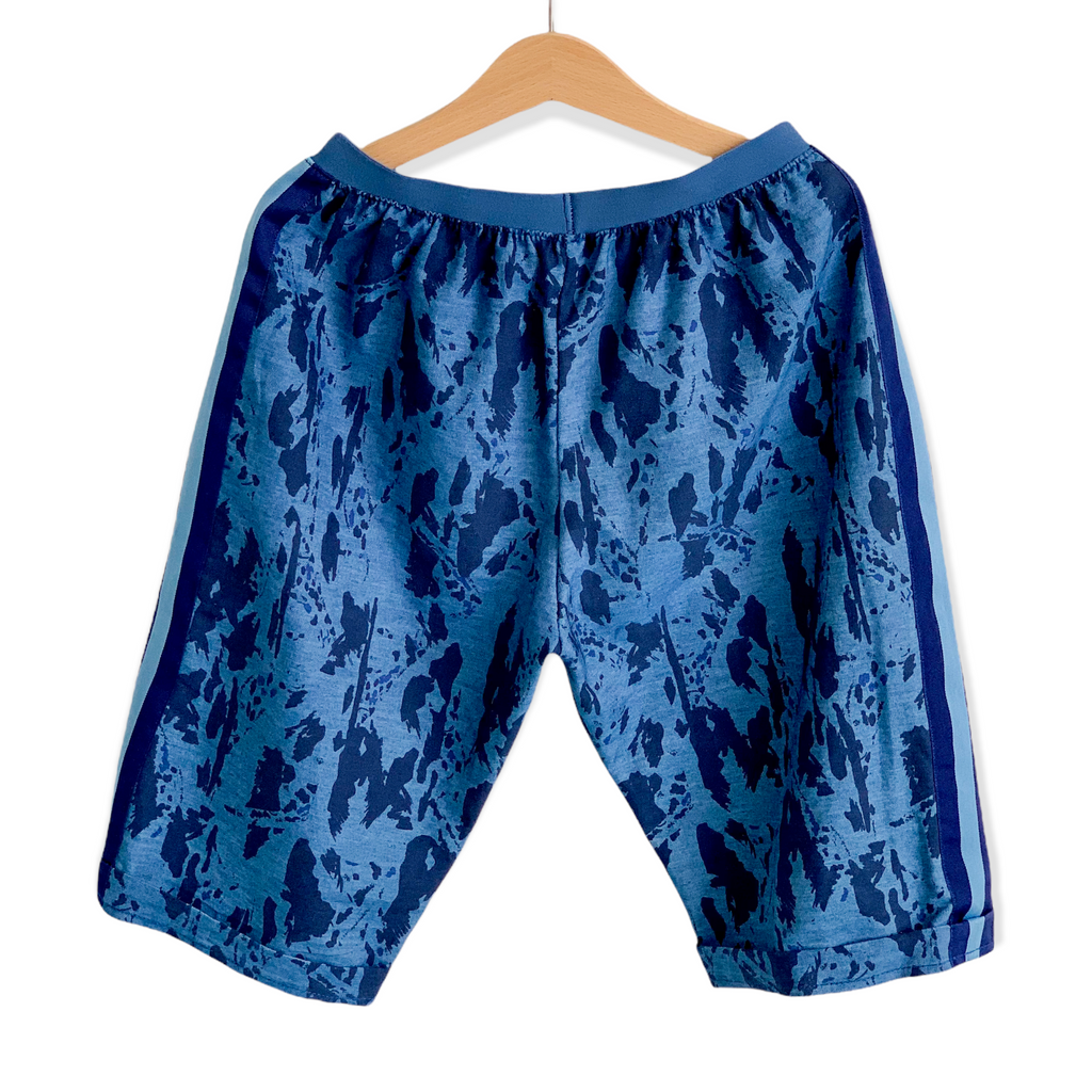 Kurze Hose blau camouflage