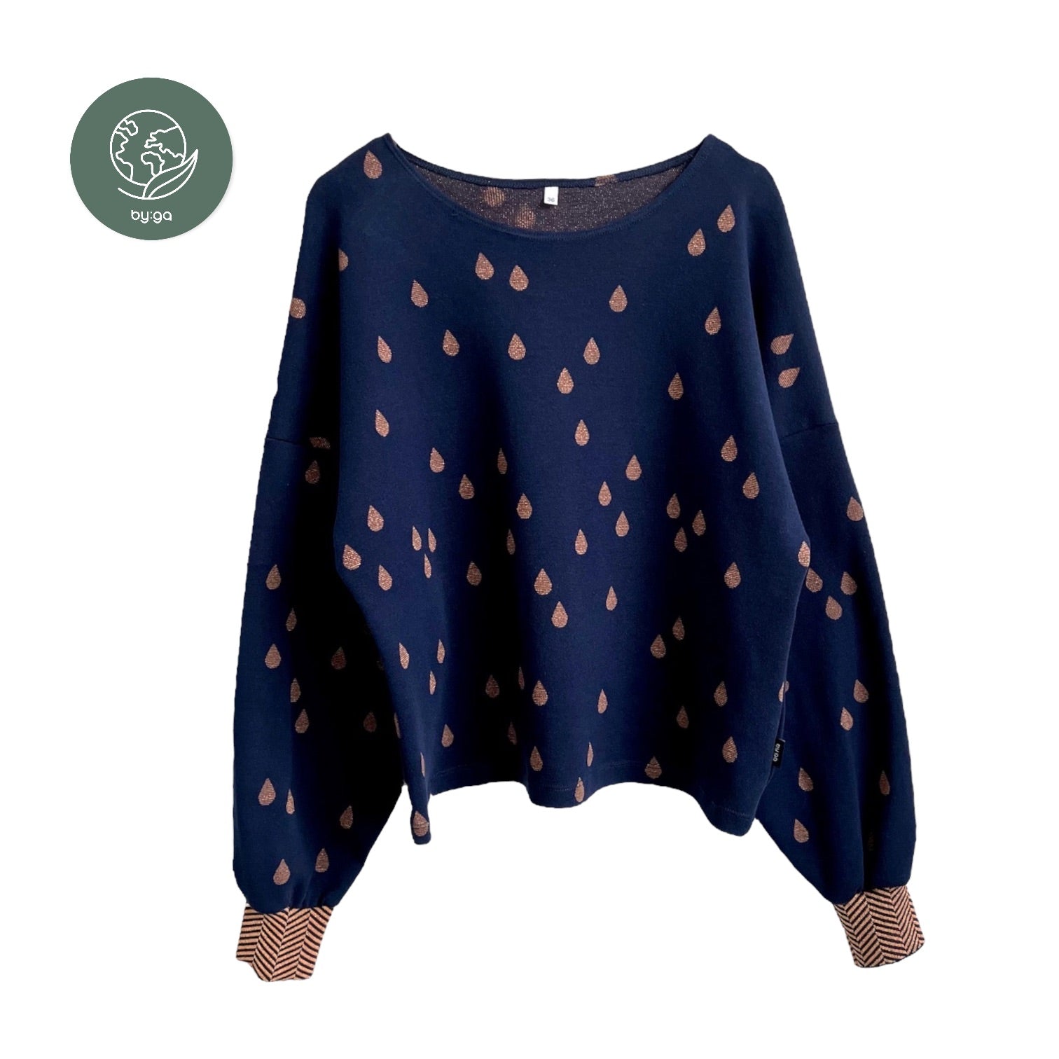 BIO Pullover Tropfen, dunkelblau