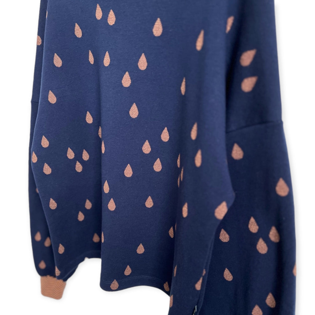 BIO Pullover Tropfen, dunkelblau
