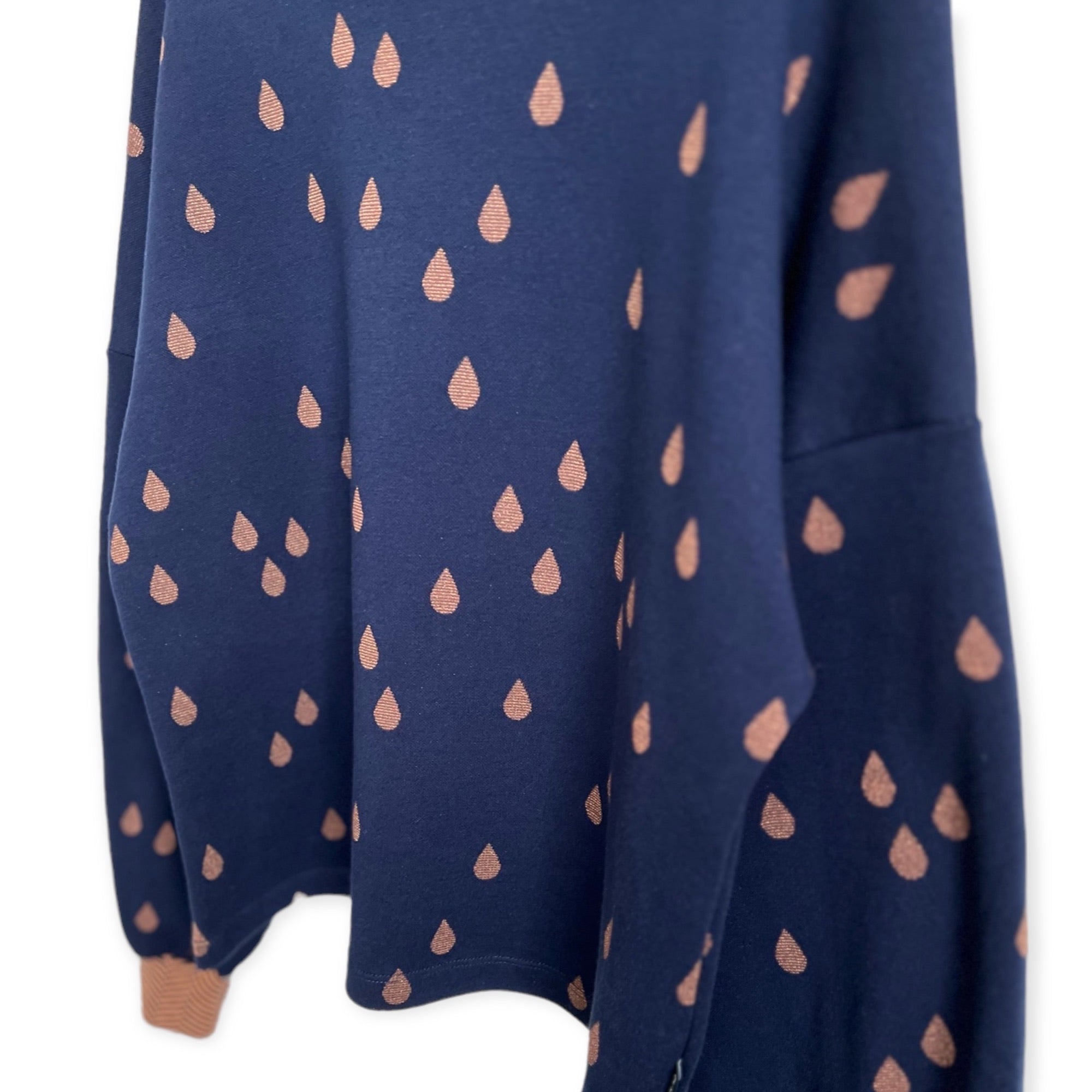 BIO Pullover Tropfen, dunkelblau